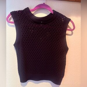 Women’s Sincerely Jules Knit Crop Mesh Tank 🌵4